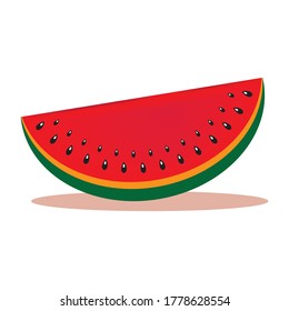 Wassermelone einzeln auf weißem Hintergrund