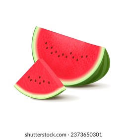 Watermelon isolated on white background.