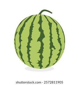watermelon isolated on white background, Whole Watermelon