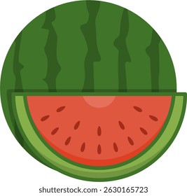 watermelon isolated on white background