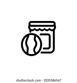 Watermelon Jam Fruit Vegetable Food Monoline Symbol Icon Logo for Graphic Design UI UX and Website