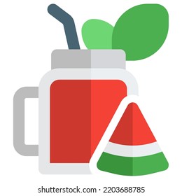 Watermelon juice, an antioxidant drink for health.