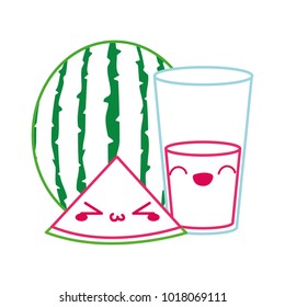 Watermelon and juice design