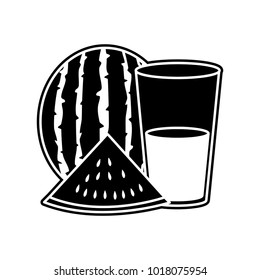 Watermelon and juice design