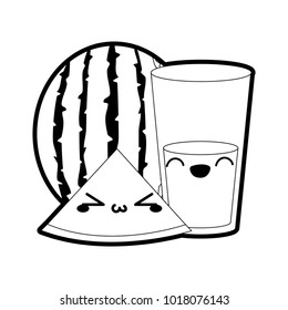 Watermelon and juice design