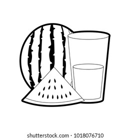 Watermelon and juice design