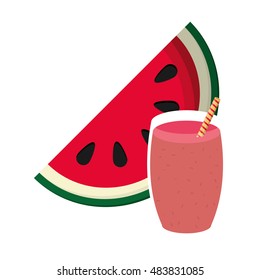 watermelon and juice icon 