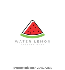 watermelon juice logo design concept