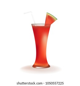 Watermelon juice vector