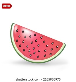 Pieza de agua y jugosa capa de agua ilustración vectorial en diseño aislado en fondo blanco, estilo mínimo
