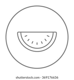 Watermelon line icon.