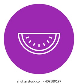 Icono de la línea de sandía.