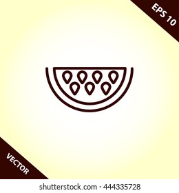 watermelon line icon