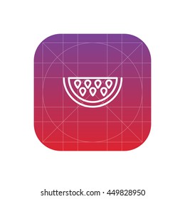 watermelon line icon