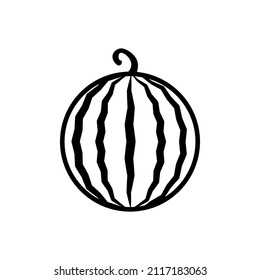 watermelon line icon design vector template