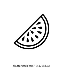 watermelon line icon design vector template