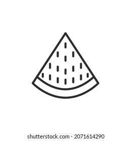 Wassermelone-Online-Symbol. Hochwertige schwarze Vektorgrafik.