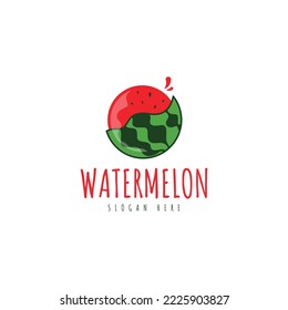 Watermelon Logo Design Concept Vector. Fresh Fruit Logo Design Template