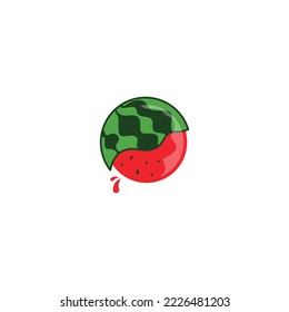 Watermelon Logo Design Concept Vector. Fresh Fruit Logo Design Template