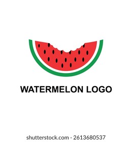 Watermelon logo design, vector logo, illustration