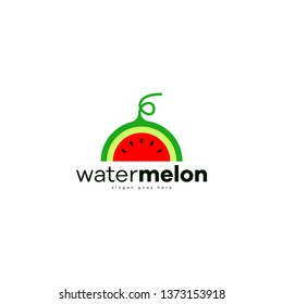 Watermelon Logo Fruit Template Logo Design