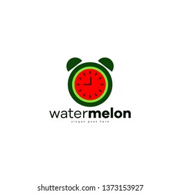 Watermelon Logo Fruit Template Logo Design