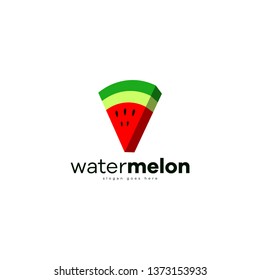 Watermelon Logo Fruit Template Logo Design