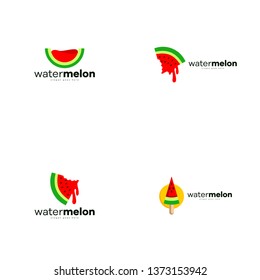 Watermelon Logo Fruit Template Logo Design