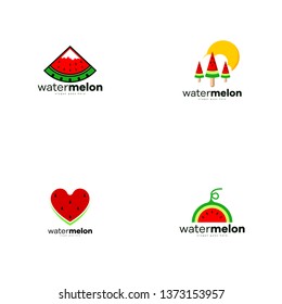 Watermelon Logo Fruit Template Logo Design