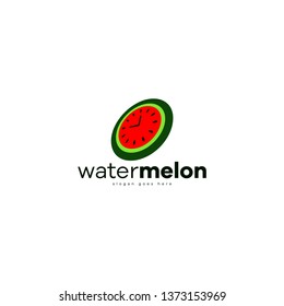 Watermelon Logo Fruit Template Logo Design