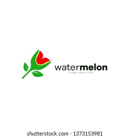 Watermelon Logo Fruit Template Logo Design