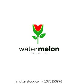 Watermelon Logo Fruit Template Logo Design