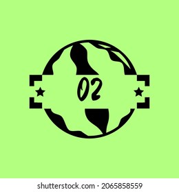 Watermelon logo with green background vector illustration suitable for multiple purpose