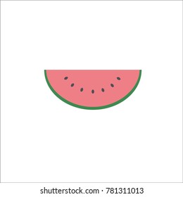 Watermelon Logo Icon with Colour