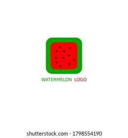 Watermelon logo. Simple logo for watermelon business or for digital purposes.