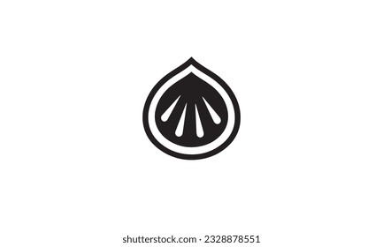 watermelon logo simple flat icon on white background