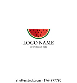 watermelon logo template icon design