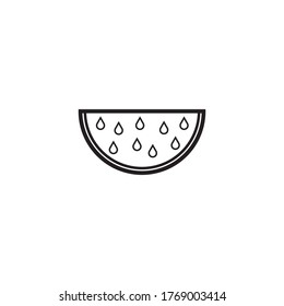 watermelon logo template icon design