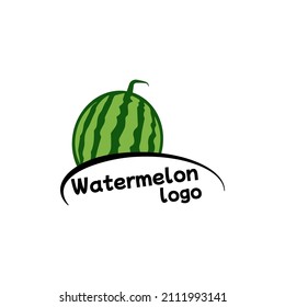 watermelon logo template vector illustration fruit