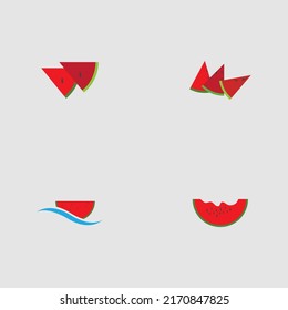 Watermelon Logo, Vektorvorlage, Creative Watermelon Logo Design Konzepte