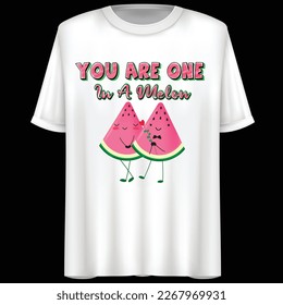 Watermelon Lover T-Shirt Design, Funny Quote.