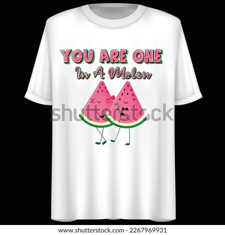 Watermelon Lover T-Shirt Design, Funny Quote.