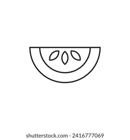 Watermelon melon vector symbol sign icon vector