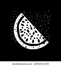 Watermelon | Minimalist and Simple Silhouette - Vector illustration
