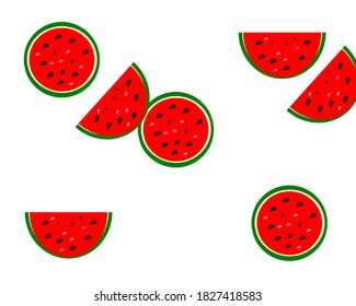 watermelon  on isolated white background