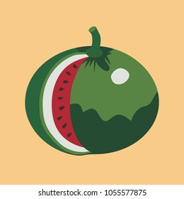 Watermelon on a light background