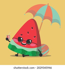 watermelon is on vacation, pamper yourself by sitting back and taking photos of yourself