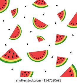 Watermelon on a white background