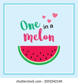 Wassermelone in einer Melone Wallpaper, Vektorgrafik