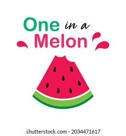 watermelon one in a melon wallpaper poster vector
